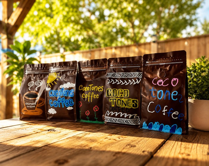 Coco Tones 14oz Supreme beans (Hand Painted)